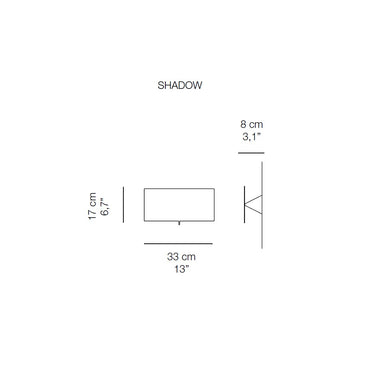 Shadow Wall Light Small by Karboxx