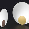 Siro 288 dimmable LED desk lamp in matte black with satin gold reflector