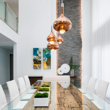 Warm white 2700K LED pendant by Lodes for dining room table illumination