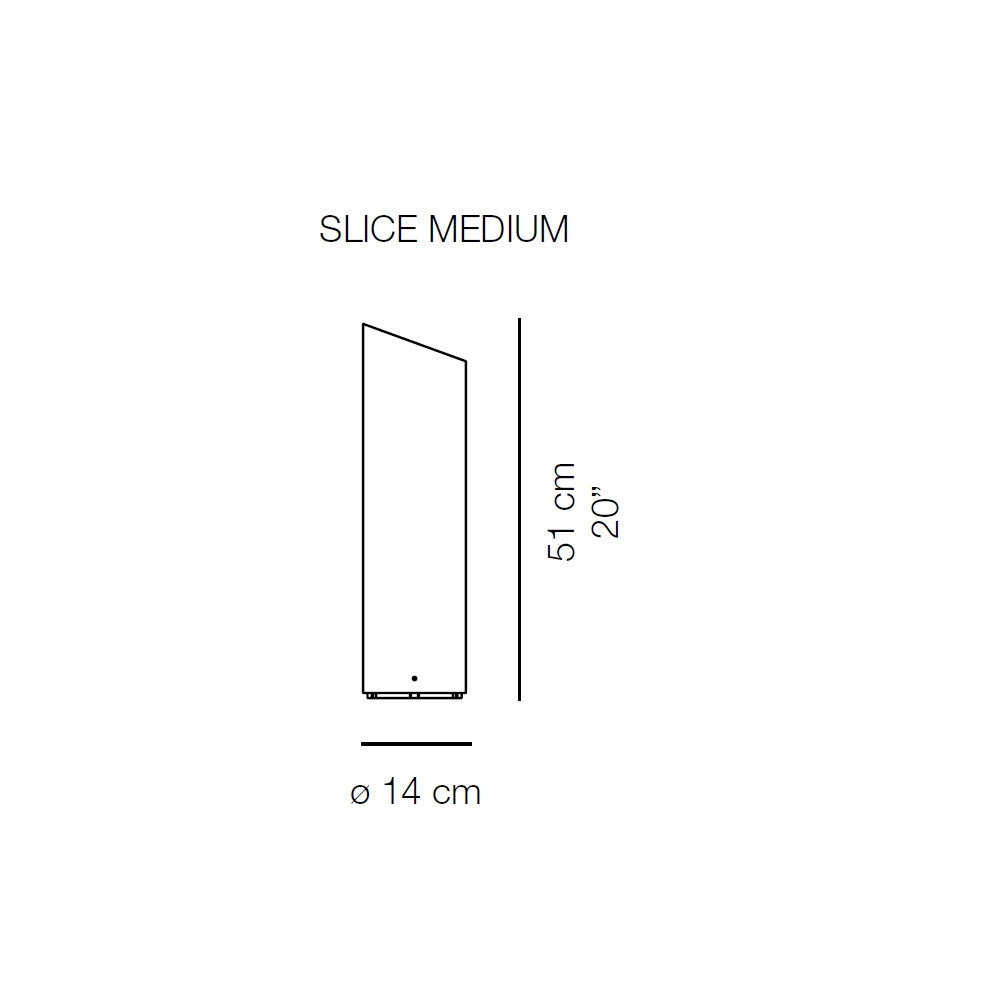 Slice Table Lamp Medium by Karboxx
