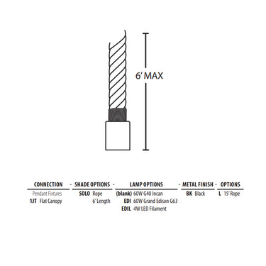 Besa Lighting Solo Pendant Light