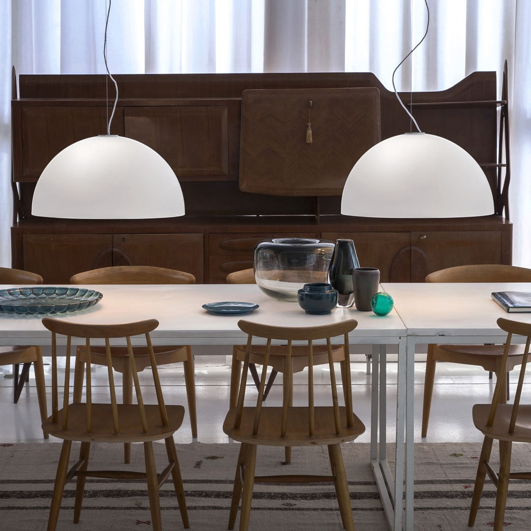 Sonora 437 Metal Suspension Lamp by Oluce