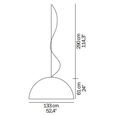 Sonora 493 PMMA Suspension Lamp by Oluce