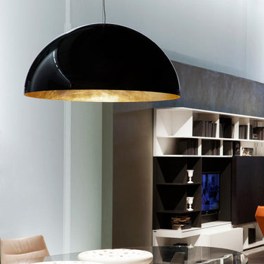 Sonora 490 Blown Glass PMMA Suspension Lamp by Oluce