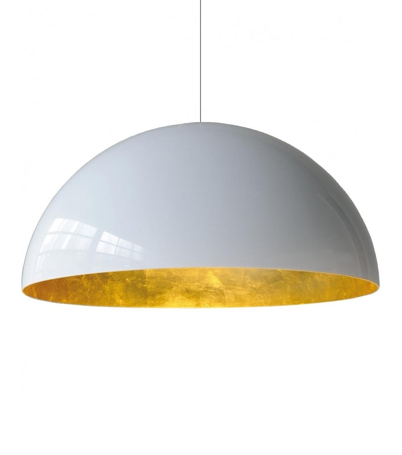 Sonora 490 Blown Glass PMMA Suspension Lamp by Oluce