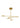 Spectica 6-light LED chandelier in plated brass for dining rooms
