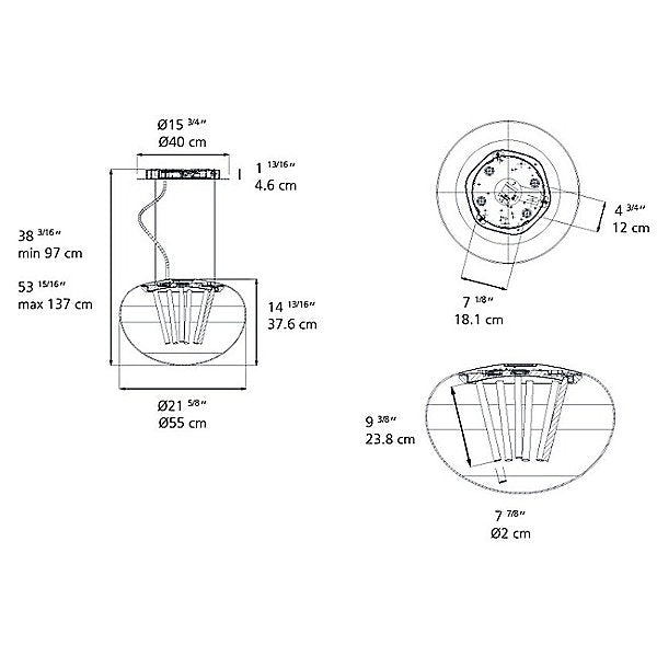 Artemide Spectral Led Pendant Light