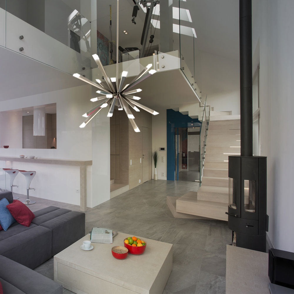 BlackJack Lighting Starburst Chandelier