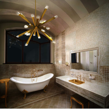 BlackJack Lighting Starburst Chandelier