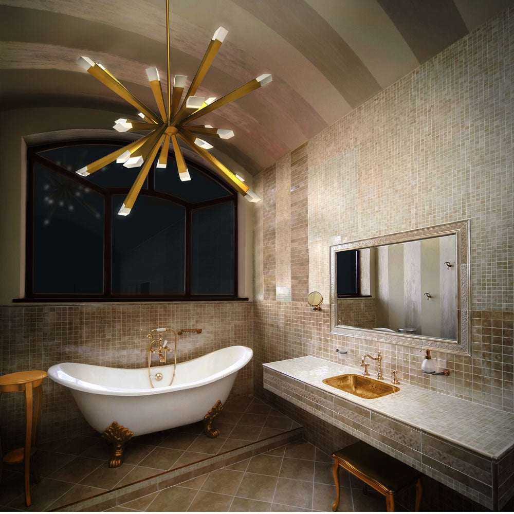 BlackJack Lighting Starburst Chandelier