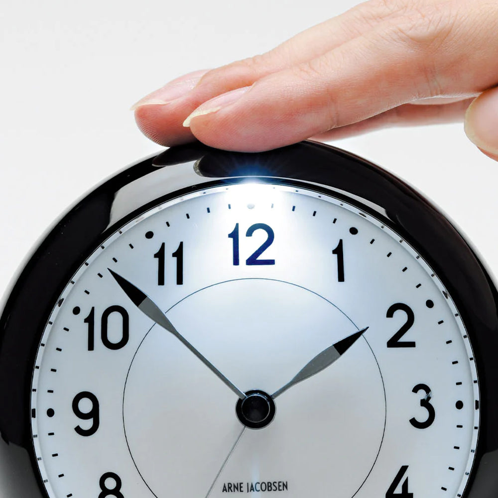 Station Alarm Clock Black of Arne Jacobsen