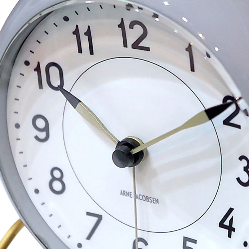 Station Alarm Clock Grey of Arne Jacobsen