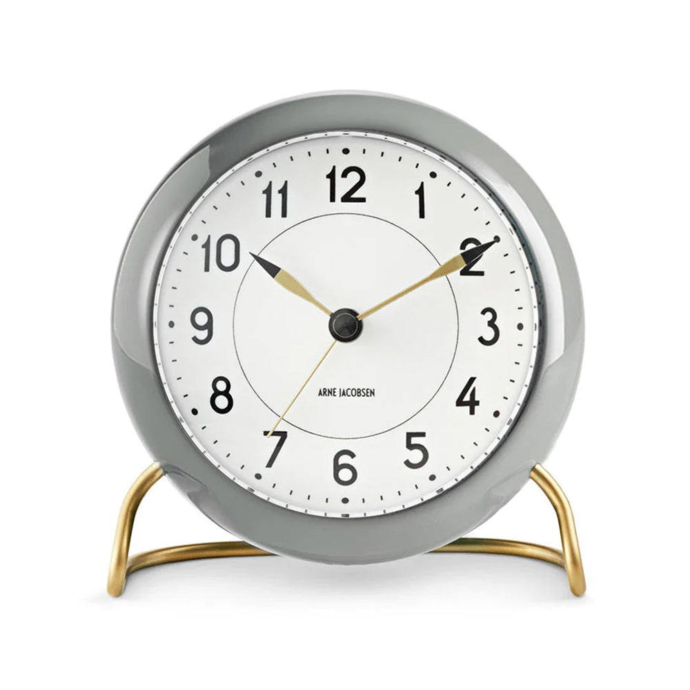 Station Alarm Clock Grey of Arne Jacobsen