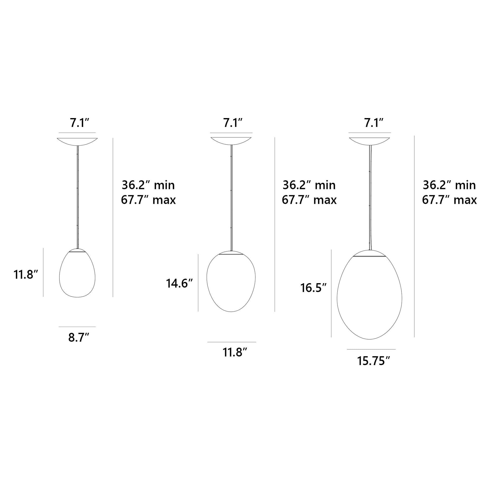 Stellar Nebula 22 Pendant Light | Artemide - Diagram