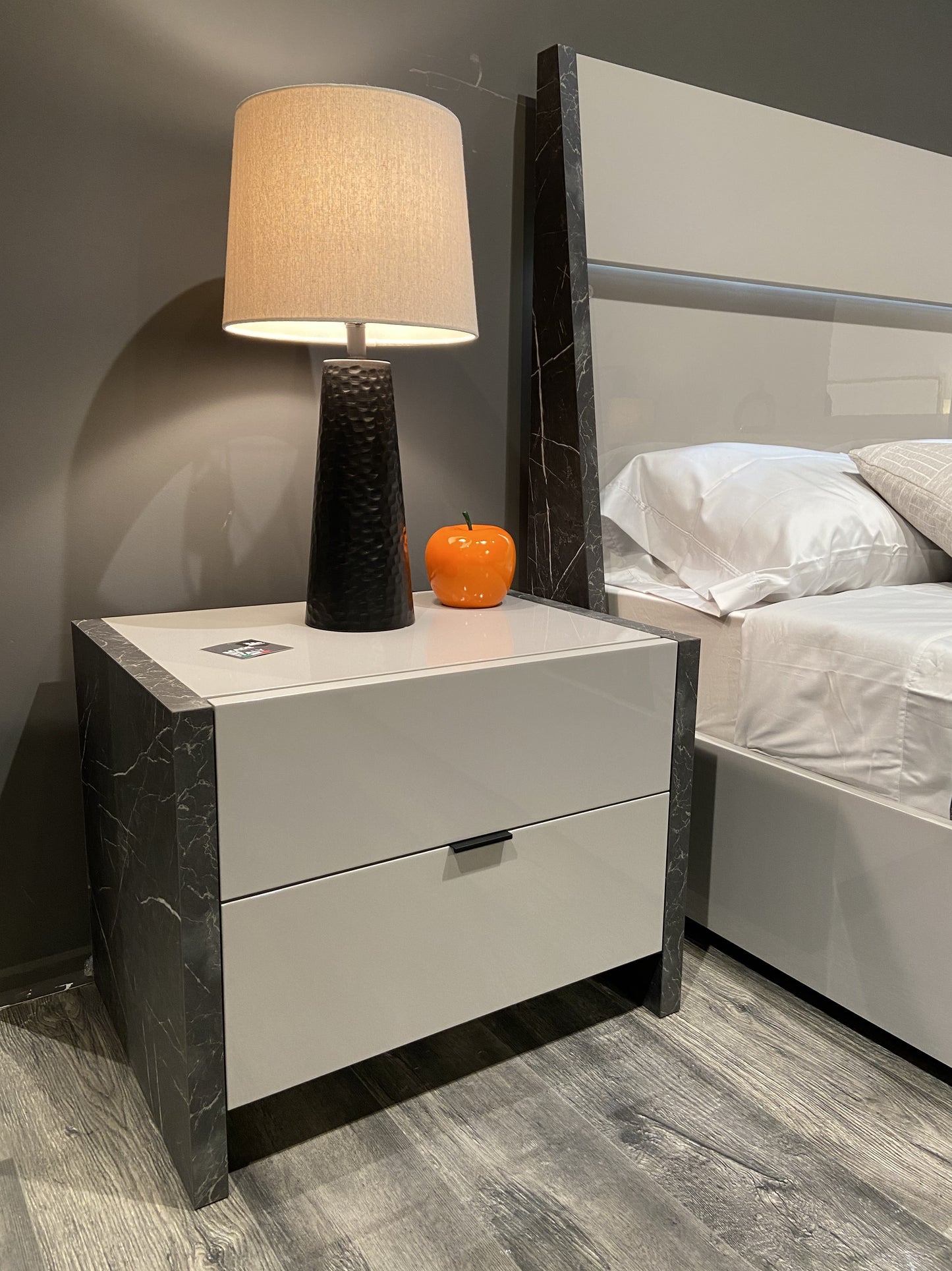 Stoneage Nightstand Grigio by JM