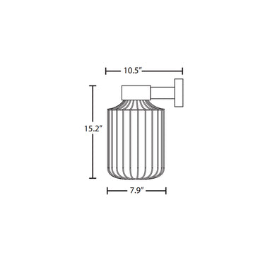 Besa Lighting Sultana Cylinder Wall Light