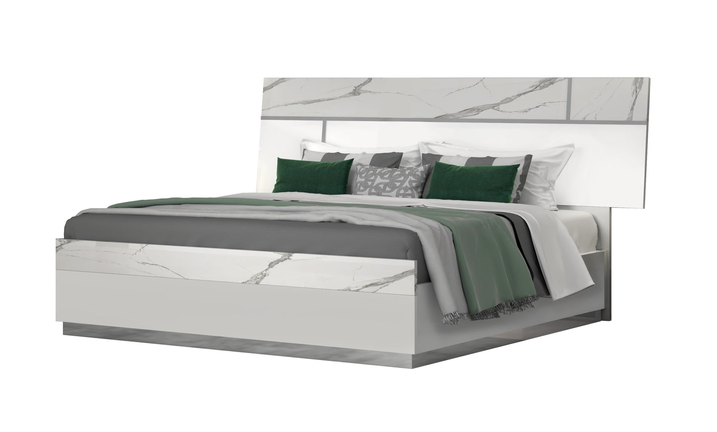 Sunset King Bed Bianco Luc Stat by JM