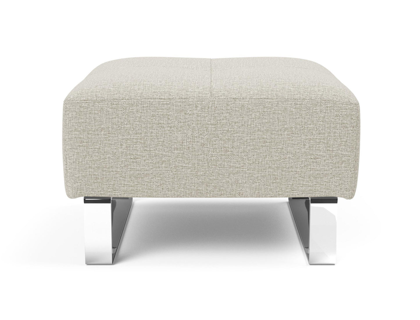 Innovation Living Deluxe Excess Ottoman with Chrome Legs