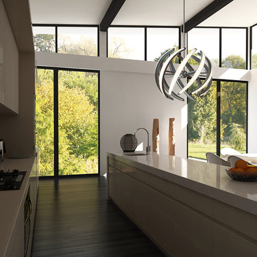 BlackJack Lighting Swirl Pendant Light