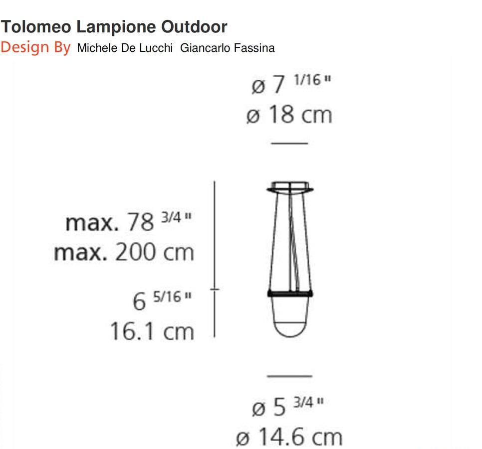 Artemide Tolomeo Lantern Outdoor Pendant Light