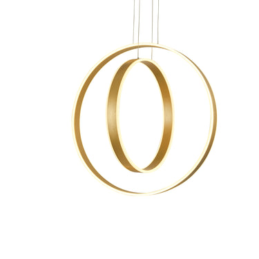Thumprints Aria Brushed Gold Pendant Light T1000