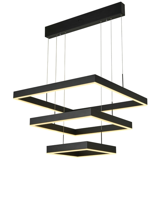 Thumprints Austin Black Foyer Chandelier T1014