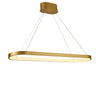 Thumprints Ellipse Brushed Gold Dining Chandelier T1020