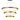 Thumprints Kinsley Brushed Gold Foyer Chandelier T1033