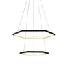 Thumprints Senary Black Foyer Chandelier T1035