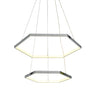 Thumprints Senary Chrome Foyer Chandelier T1035