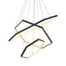 Thumprints Senary Black Foyer Chandelier T1038