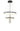 Thumprints Glacier Black Foyer Chandelier T1040