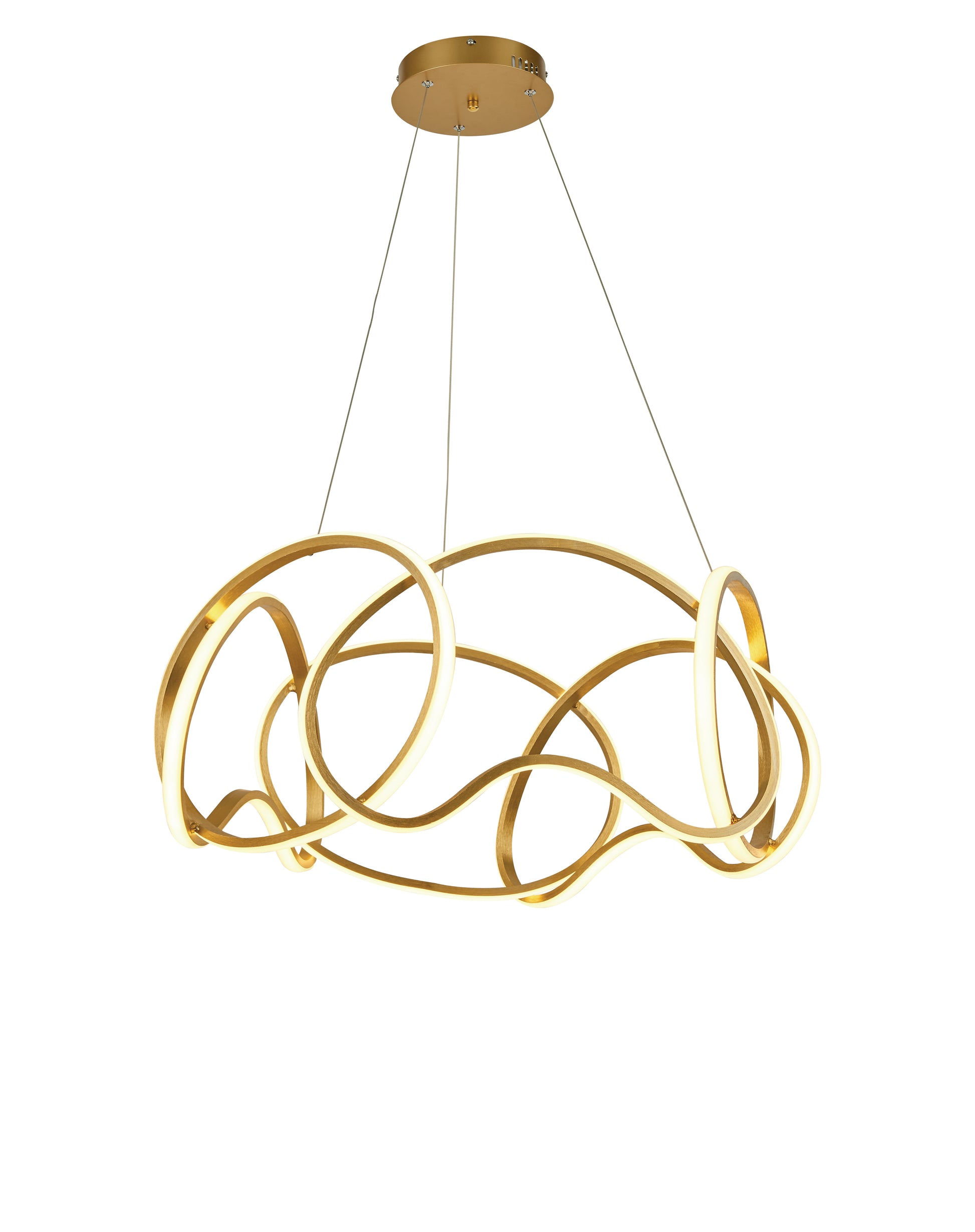 Thumprints Irvine Brushed Gold Dining Chandelier T1042