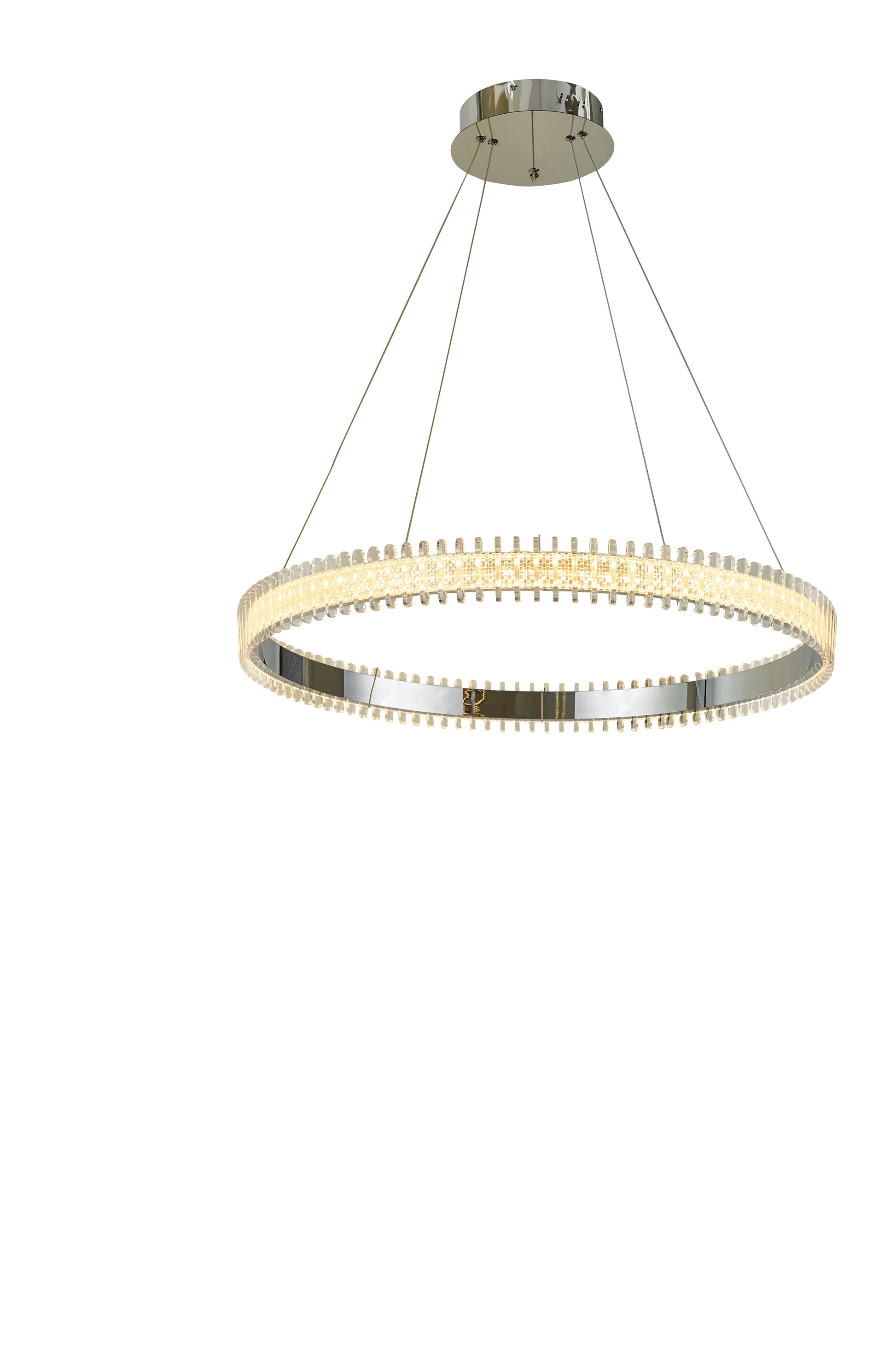 Thumprints Chrome Fusion Dining Chandelier