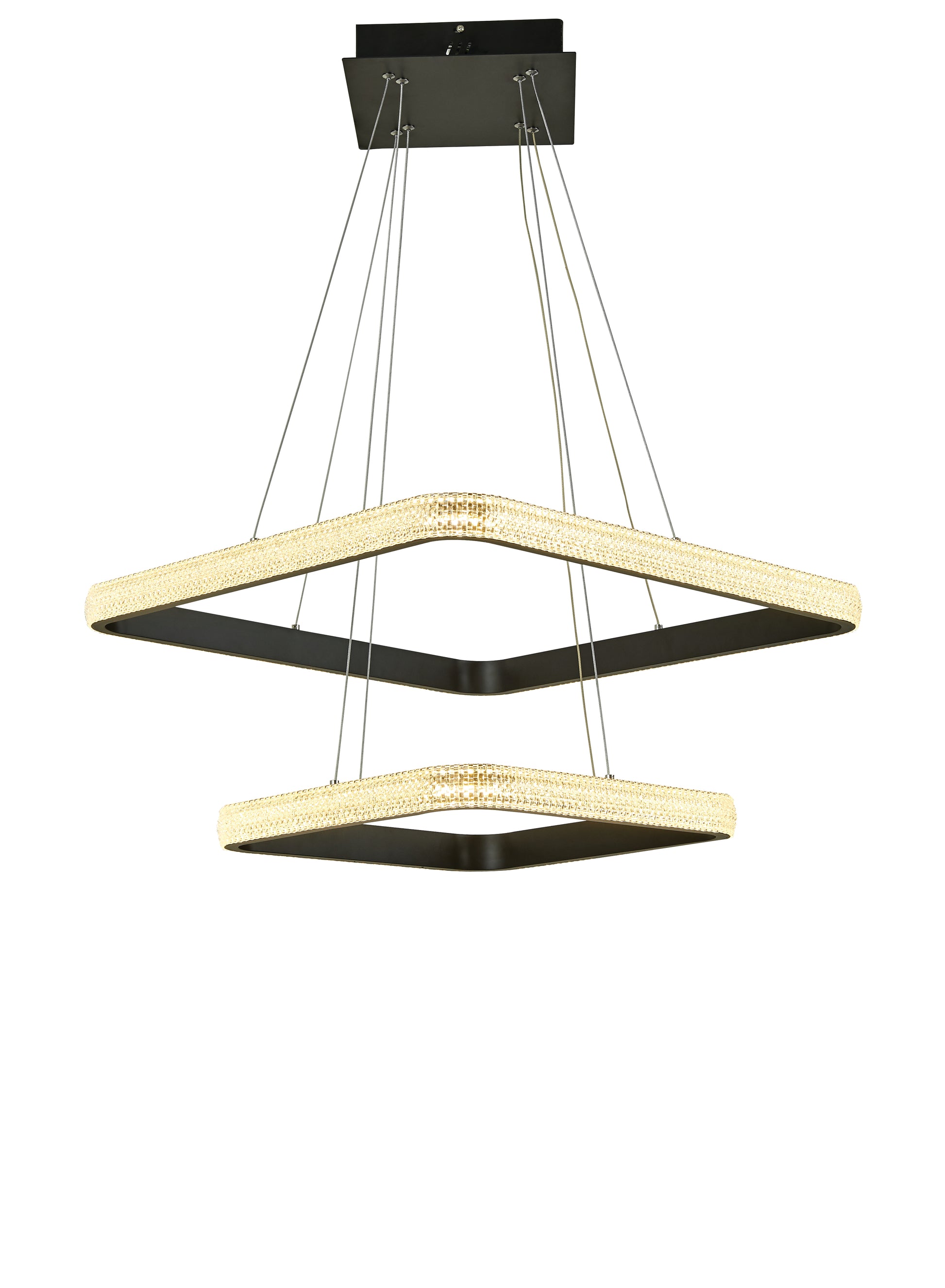 Thumprints Willow Black Foyer Chandelier
