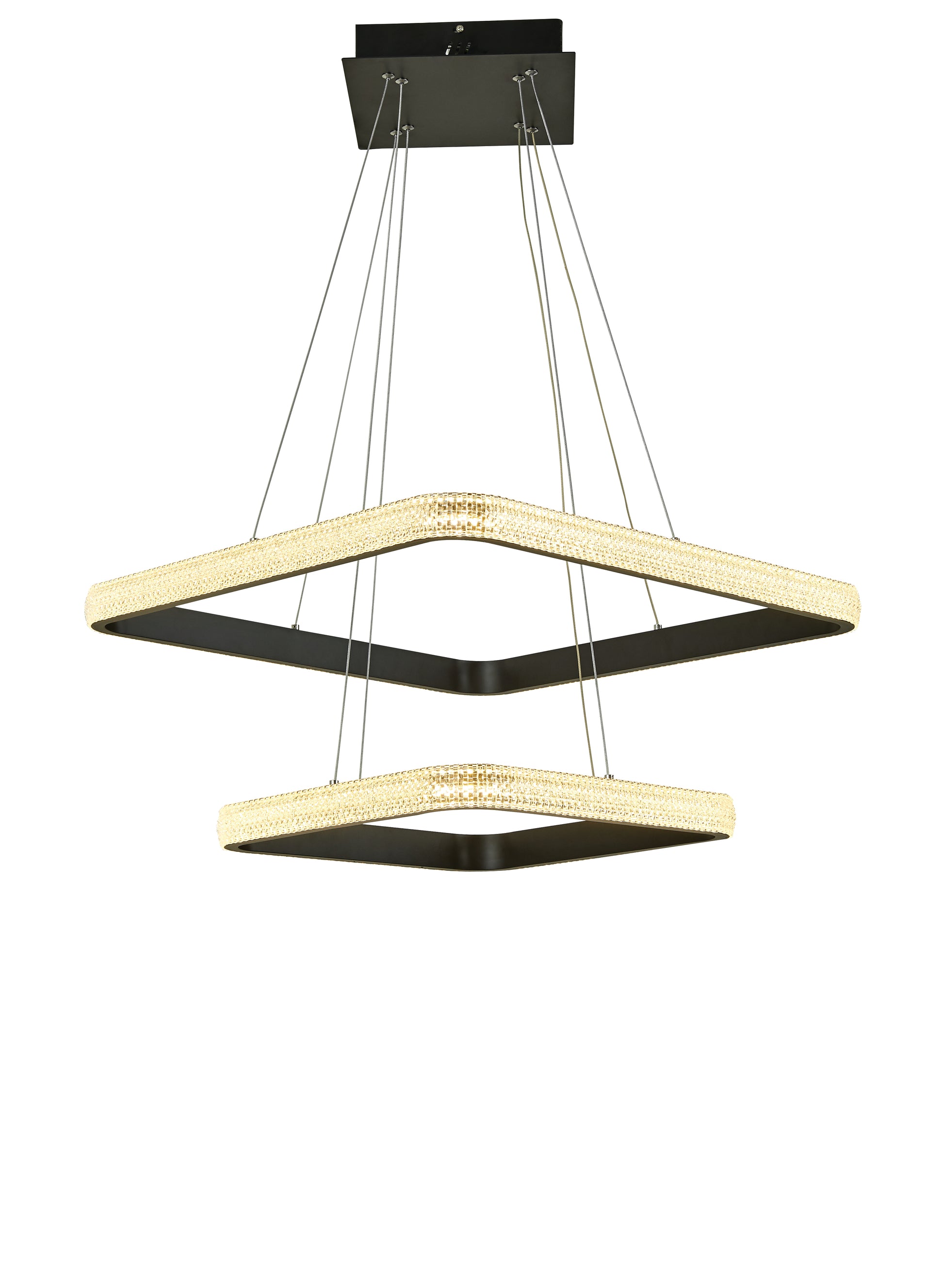 Thumprints Willow Black Foyer Chandelier T1050