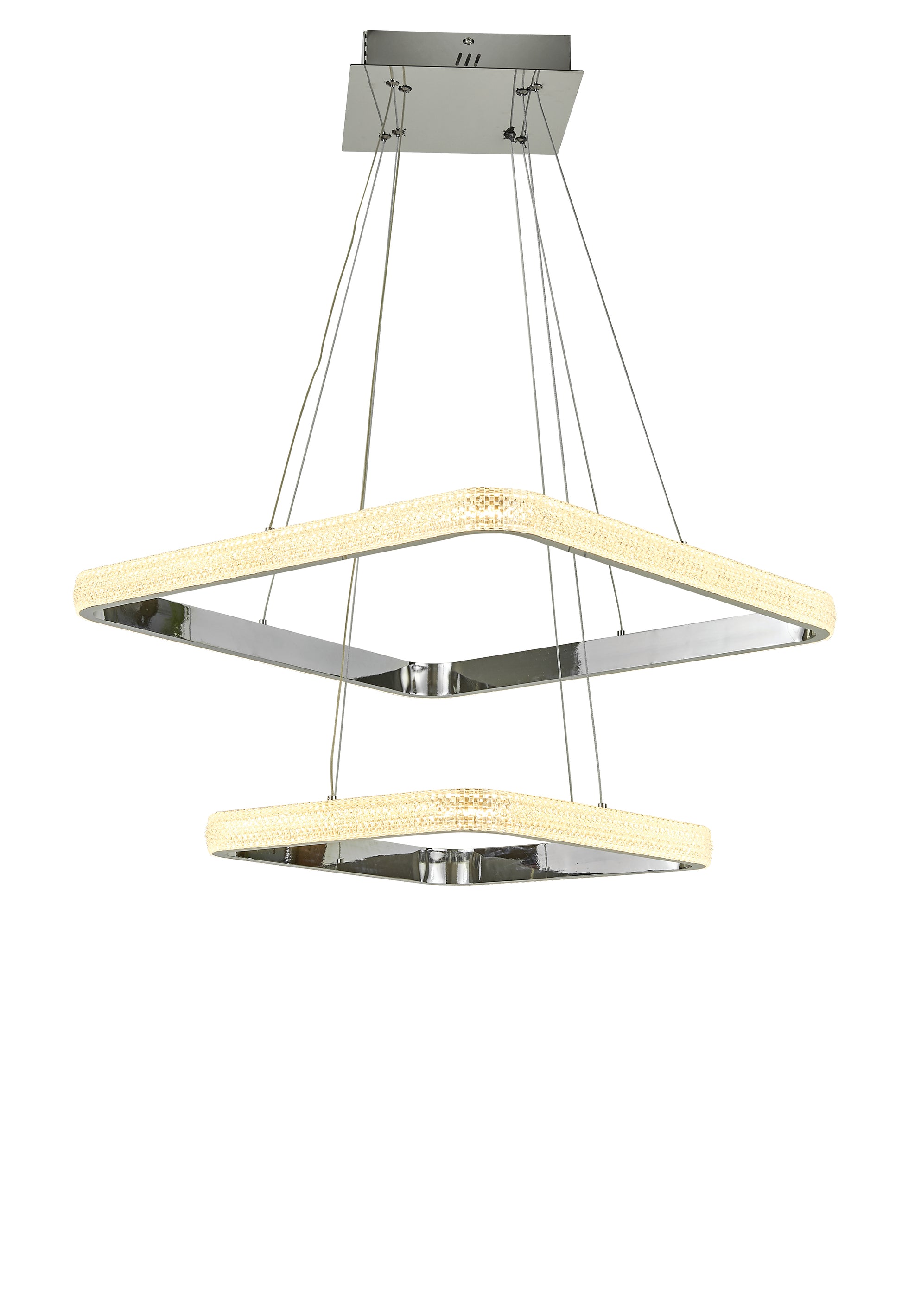 Thumprints Willow Chrome Foyer Chandelier T1050