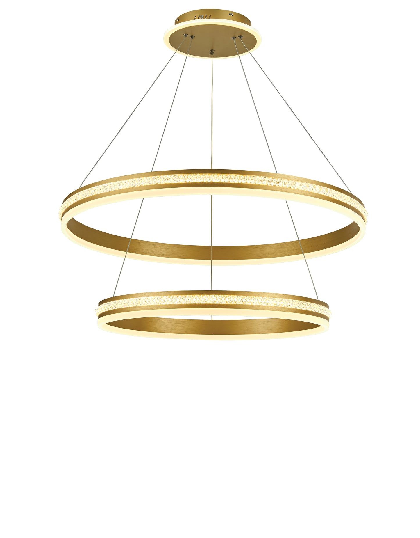 Thumprints Aurora Brushed Gold Dining Chandelier T1052