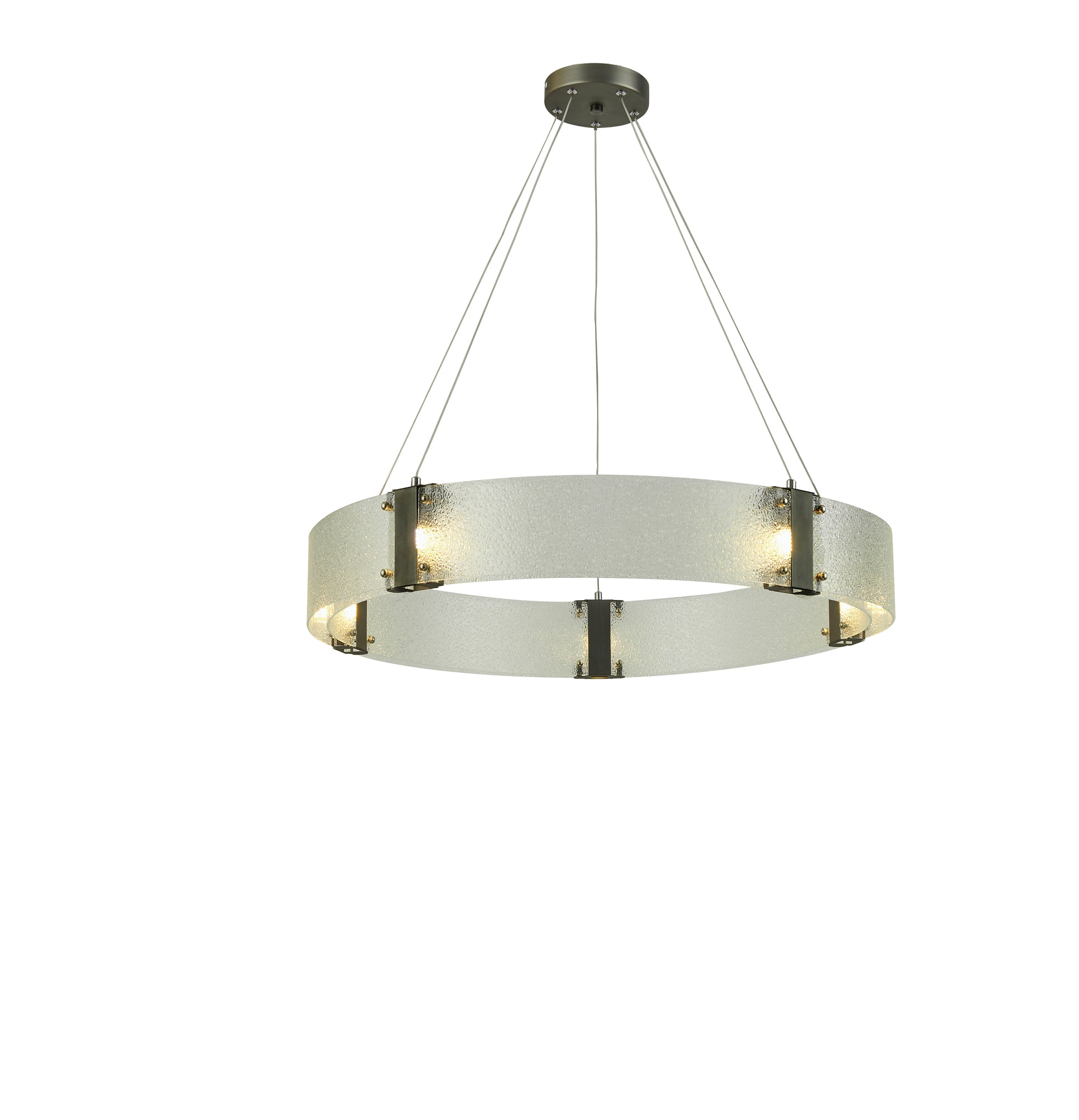 Thumprints Lyra Antique Pewter Dining Chandelier