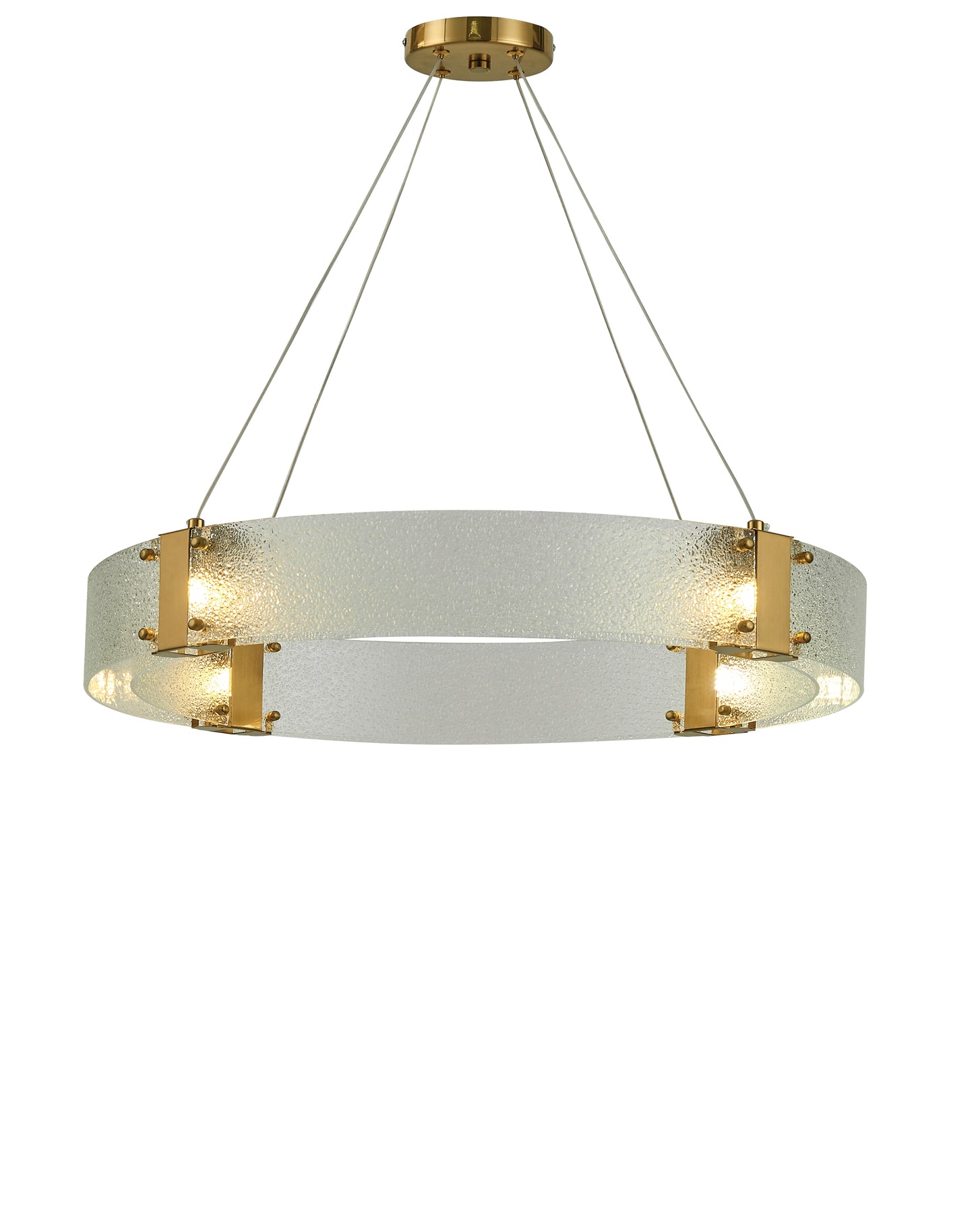 Thumprints Lyra Gold Dining Chandelier