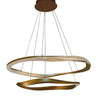 Thumprints Oakley Brushed Gold Dining Chandelier T1068