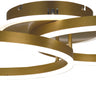 Thumprints Harper Brushed Gold Flush/Semi Flush T1070