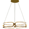 Thumprints Luka Brushed Gold Dining Chandelier T1072