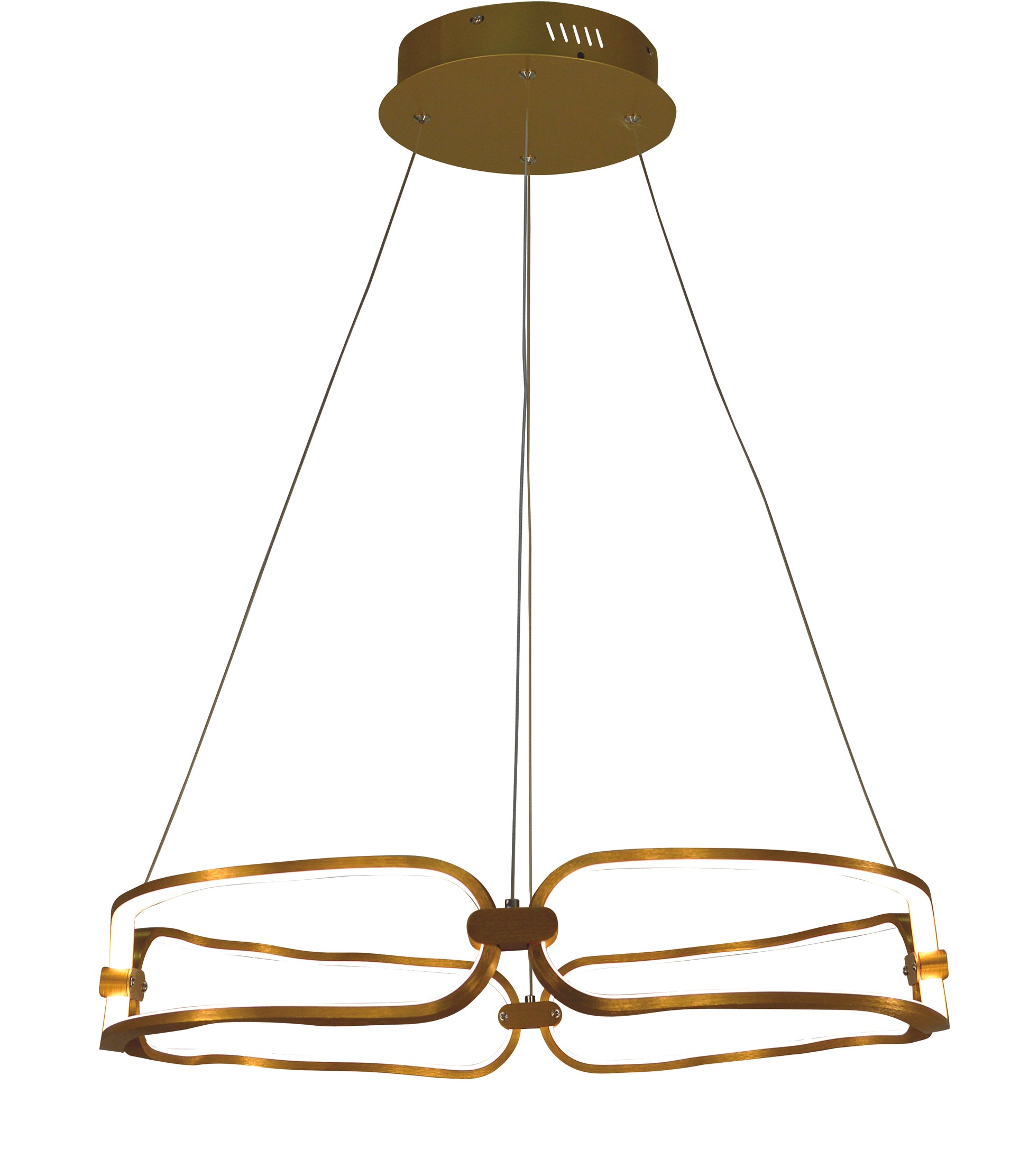 Thumprints Luka Brushed Gold Dining Chandelier T1072