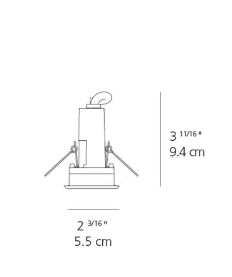 Artemide Ego 55 Downlight Square