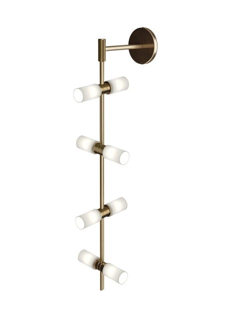 ModernRail Wall Sconce Glass Cylinders | Visual Comfort Modern