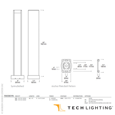 Syntra LED Outdoor Bollard | Visual Comfort Modern