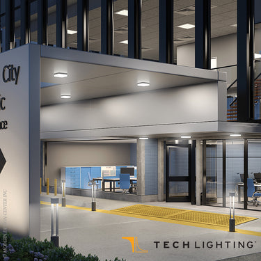 Durable Boxie Large LED Outdoor Light Installed on Wall