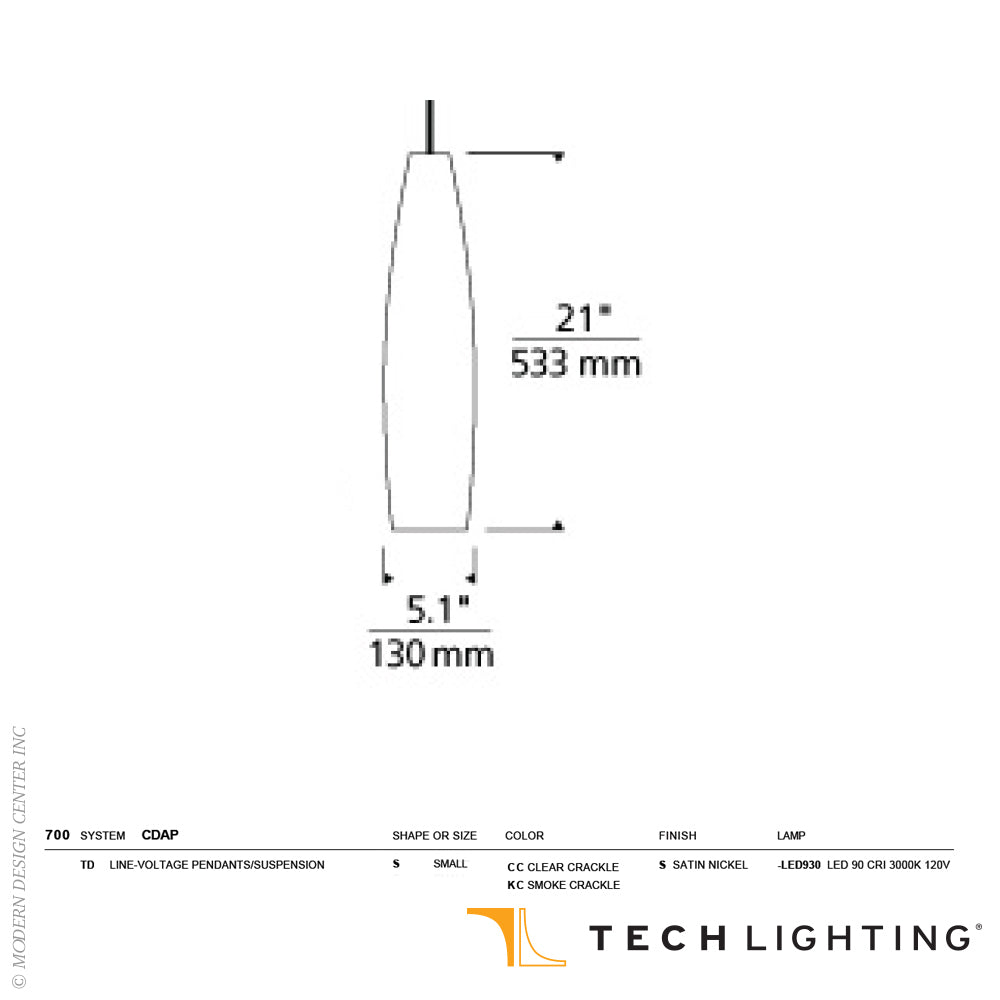 Tech Lighting Coda Pendant