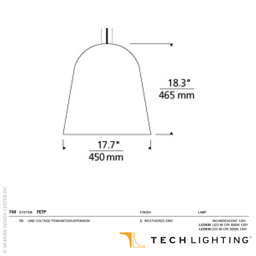 Fett Pendant Light | Visual Comfort Modern